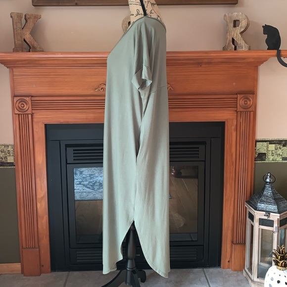 Zenana Outfitters Maxi Dress Split Hem w/ Pockets - Picture 3 of 7